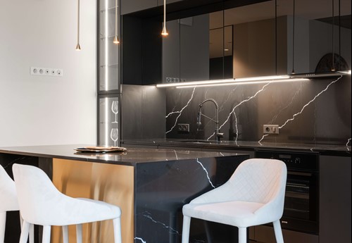 One Wall Kitchen Layout Design Idea